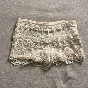 Crochet shorts